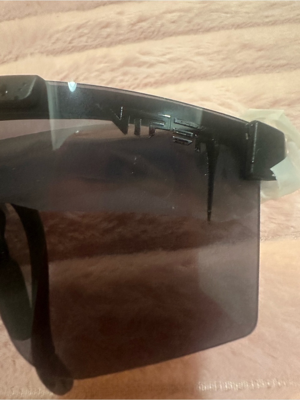 Sport Shield Sunglasses in Black with Dark Smoke Lens